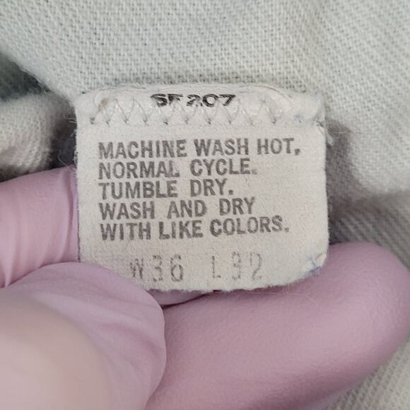 Vintage LEVIS 517 Bootcut Jeans 32x31 Western Denim Fraying - Picture 5 of 16